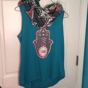 Tank with matching scarf